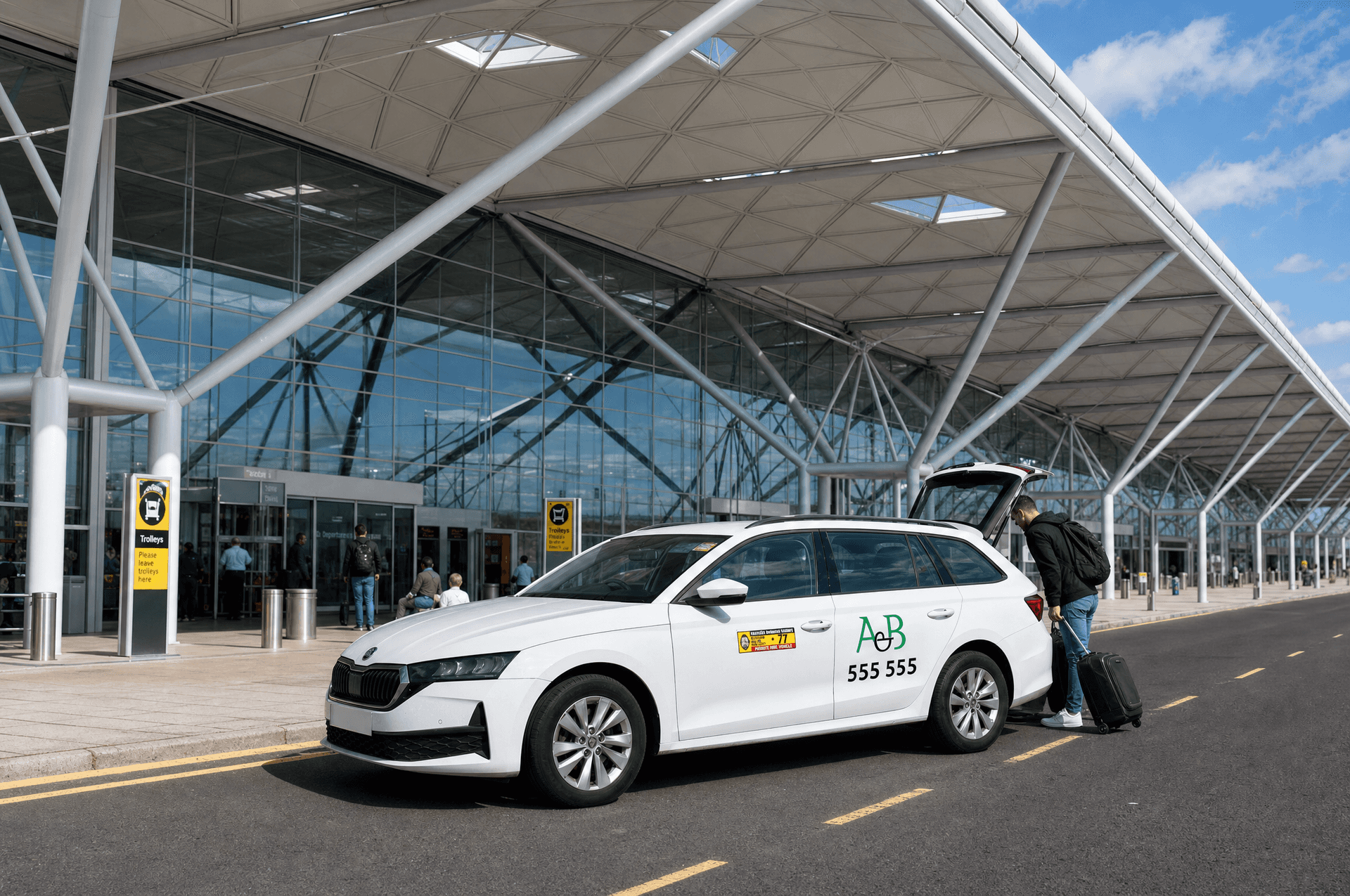 Professional airport drop-off